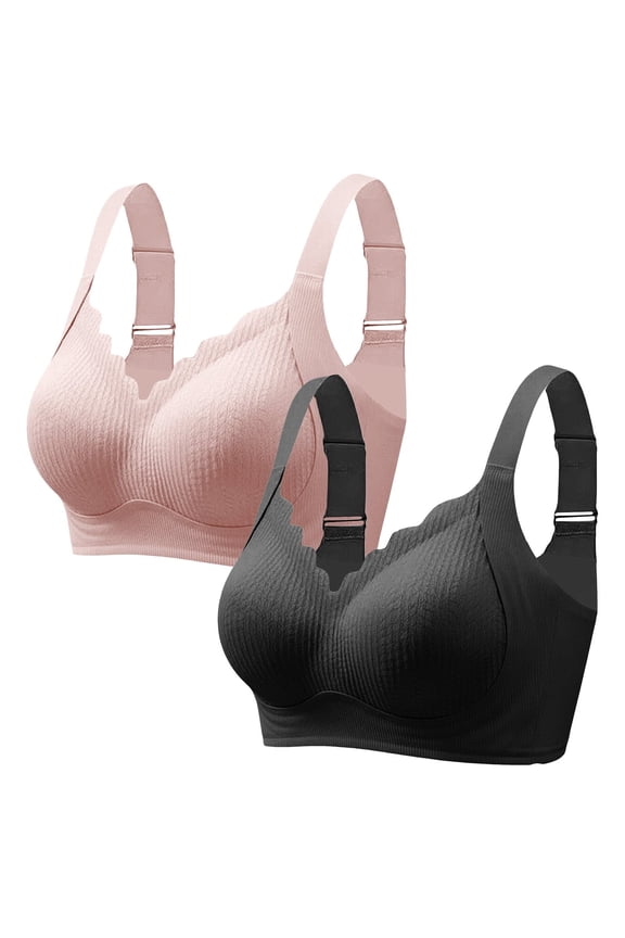 Sport Bras for Women Plus Size Thin Breathable Beauty Back Minimizer Bra Wireless Bras