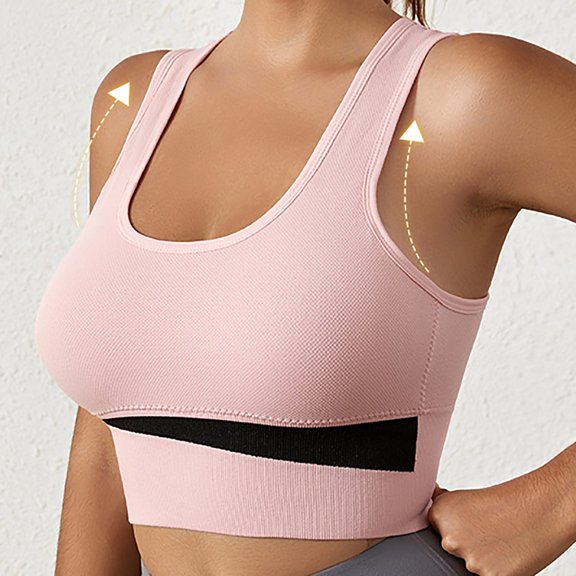 Sport Bras for Women Wireless Running Yoga Bra Womens Racerback Stretchy Push Up Full Coverage Underwear Bralettes