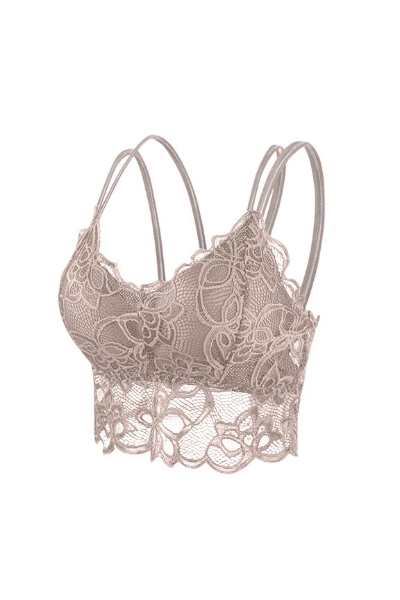 Sport Bras for Women Yoga Running Lace Splice Bras Womens Push Up Lightly Lined Breathable Cross-Back Underwear Tshirt Bra