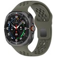 thumbnail image 1 of Sport Breathable Bands Compatible with Samsung Galaxy Watch Ultra 47mm (2024), Silicone Wristband Water-proof Replacement Soft Silicone Strap for Women Men,Green, 1 of 7