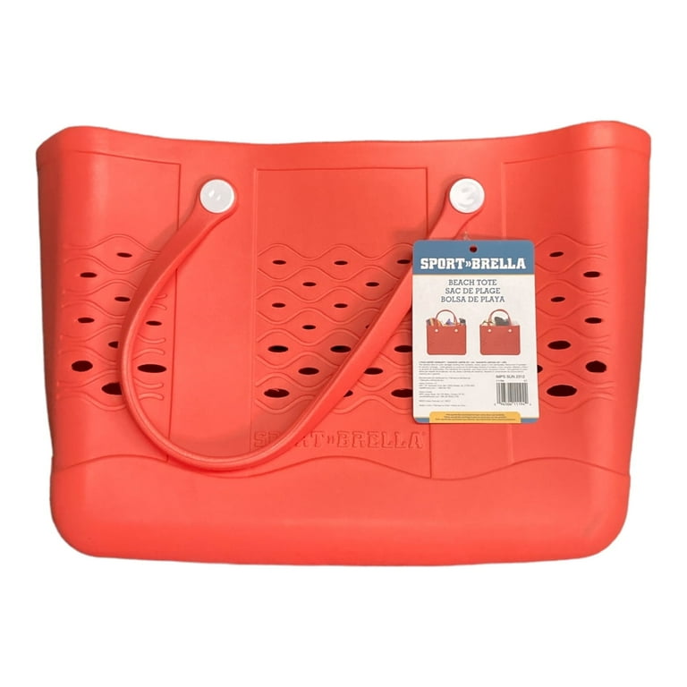 Sport-Brella Easy-to-Clean Beach Tote, Coral, Lightweight Durable