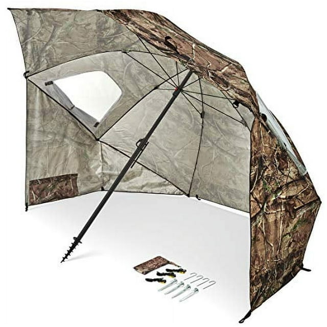 Sport-Brella Premiere XL UPF 50+ Umbrella Shelter for Sun and Rain Protection (9-Foot, Camo)