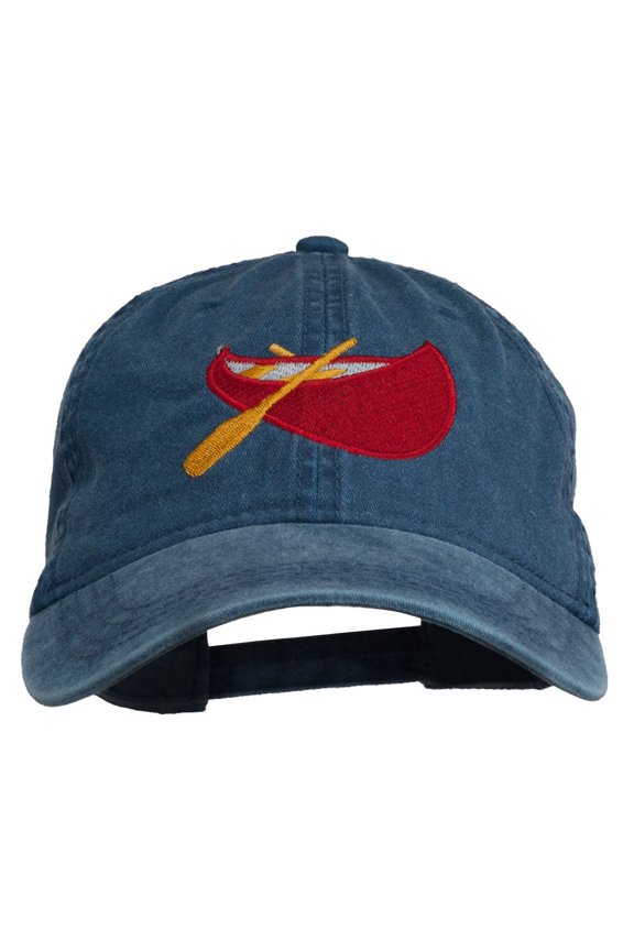 Sport Canoe Embroidered Washed Cap - Navy OSFM
