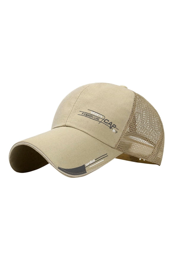 Sport Cap Unisex Sun Protection Baseball Hat Wide Brim Mesh Back Breathable Net Travel Visor Cap