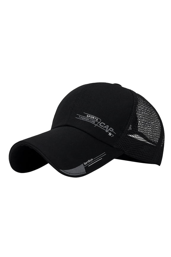 Sport Cap Unisex Sun Protection Baseball Hat Wide Brim Mesh Back Breathable Net Travel Visor Cap