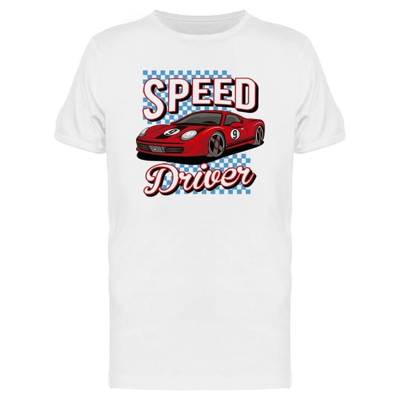 Sport Car Speed Driver T-Shirt Men -Image by Shutterstock, Male 3X-Large