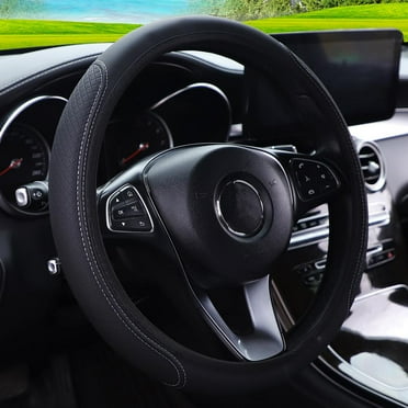 Sport Car Steering Wheel Covers Anti-Slip Leather Auto Steering-wheel Cover M5K3