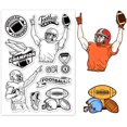 thumbnail image 1 of Sport Clear Stamps, PVC Plastic Stamps Fashion Sport Football Theme Stamp for DIY Scrapbooking, Photo Album Decorative, Cards Making, Stamp Sheets, Film Frame, 1 of 9