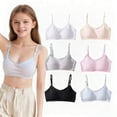 thumbnail image 1 of Light Sport Crop Cami Bras 10-16 Teen Student for Teens & Big Girls Elastic Shoulder Straps Breathable Bra Adjustable Straps Fixed Pads, 1 of 5
