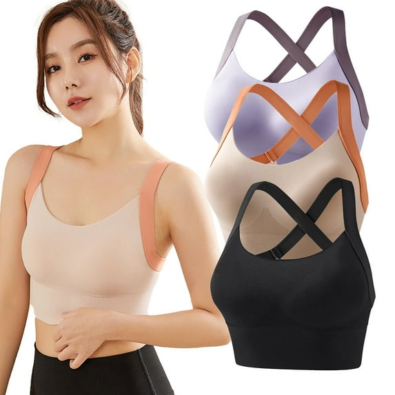 Sport Crop Cami Bras Cotton Developed Kids Sports No Wire Tween Bra Adjustable AB-Cup