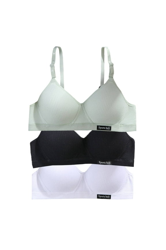 Sport Crop Cami Bras Lightly Padded Thin Cotton Breathable Adjustable Straps Bras for Small Breasts No Wire A-Cup