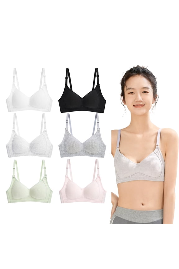 Sport Crop Cami Bras Nylon Developed Lightly Padded No Wire Teen Bra Adjustable AB-Cup