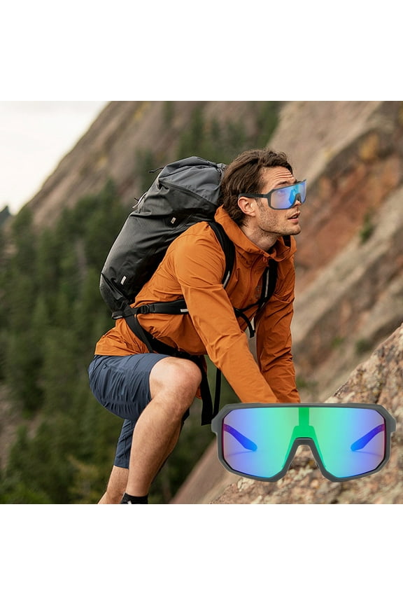 Sport Cycling Glasses | Outdoor Windproof Cycling Goggles | HD Wide Vision Lens | Durable Impact-Resistant Frame | Non Slip Temples | Unisex | 1pc | 14.1cm