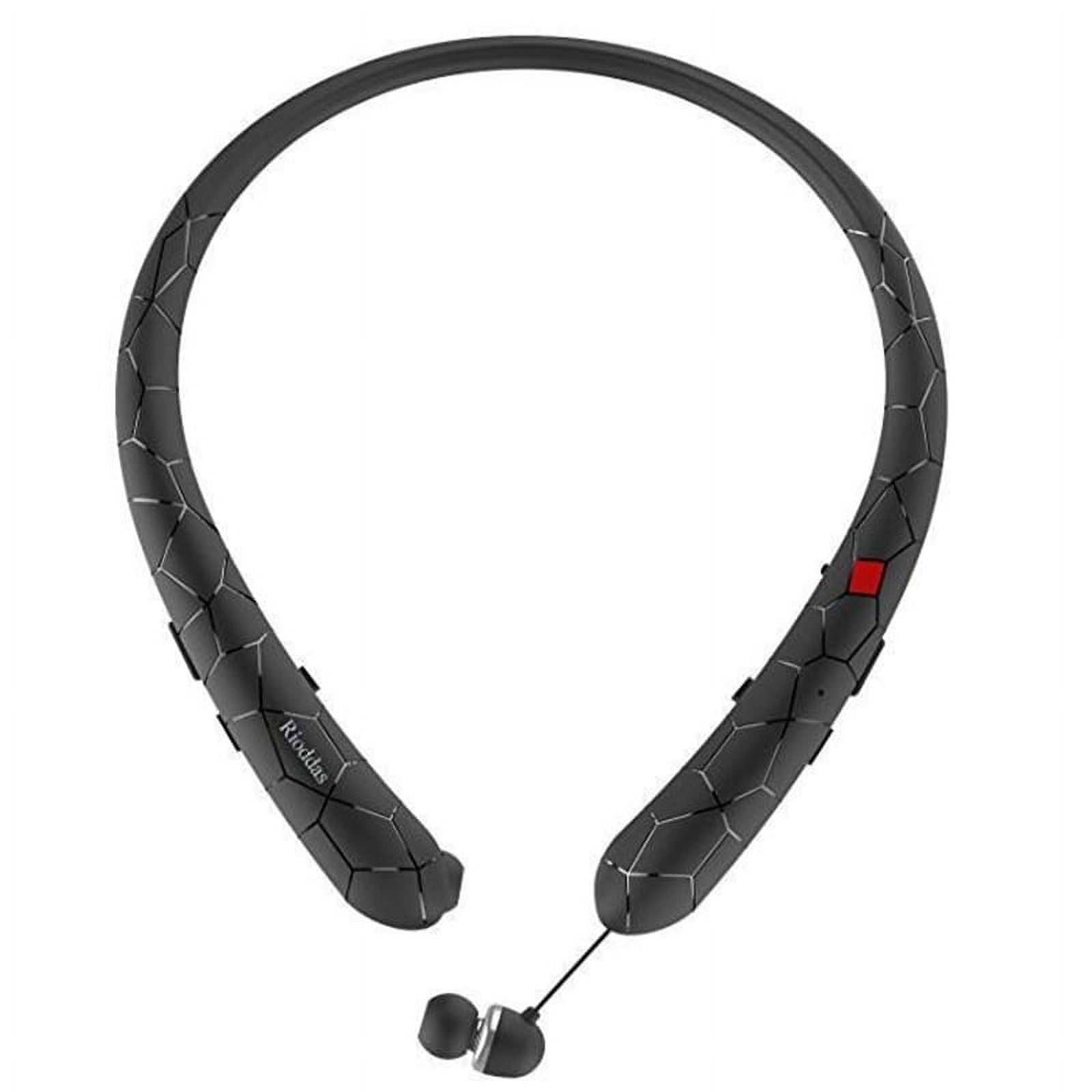 Sport & Daily Neckband Bluetooth Headphones, Snakeskin Matte Retractable Earbuds with HD Hi-Fi Sound & CVC6.0 Noise Cancellation, 12H Playtime, IPX5 Sweatproof, Built-in Mic for Gym Workout & Daily