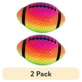 thumbnail image 1 of (2 pack) Sport Design Durable Bumpy Grip Surface Football, Neon Rainbow, 1 of 2