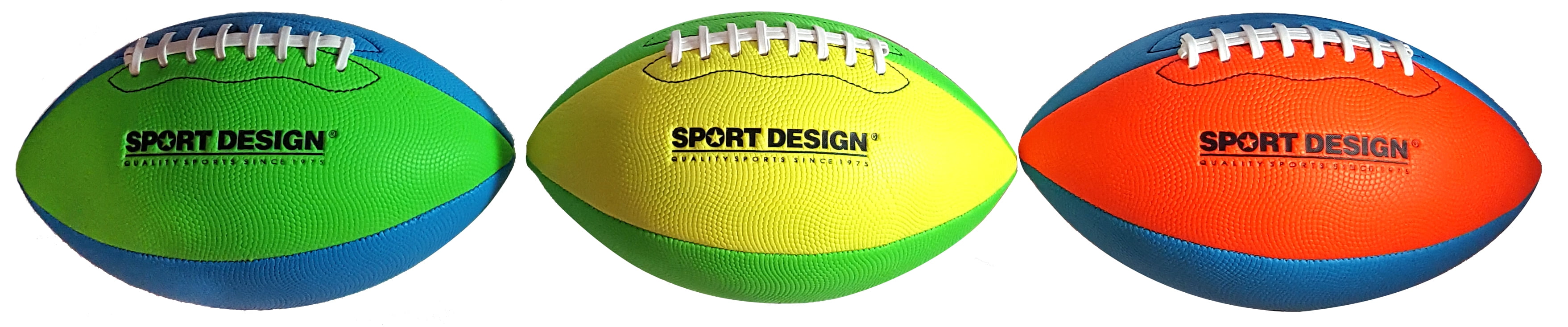 Sport Design Neon Stitched Football,10.75 inch