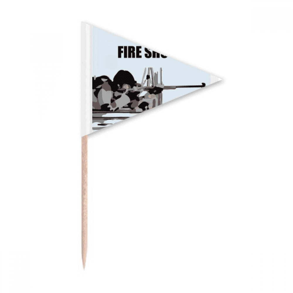 Sport Entertainment Toothpick Triangle Cupcake Toppers Flag - Walmart.com