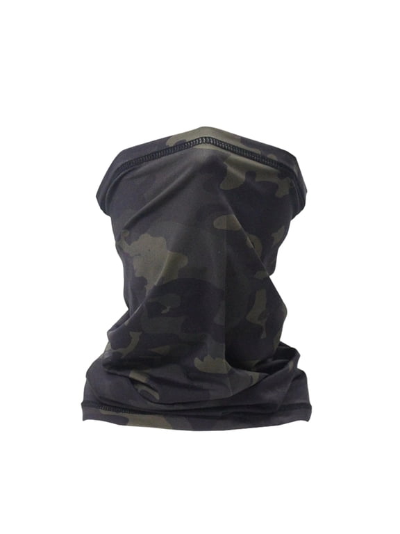 Unisex Versatile Camouflage Neck Wrap Face Shield Windproof Running Fishing Multipurpose Outdoor Neck Mask Black