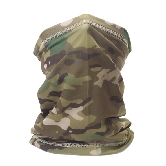GrmtClth Unisex Multi Use Camouflage Neck Gaiter Face Cover Sun Protection Camping Cycling Daily Sport Neck Mask Light Green