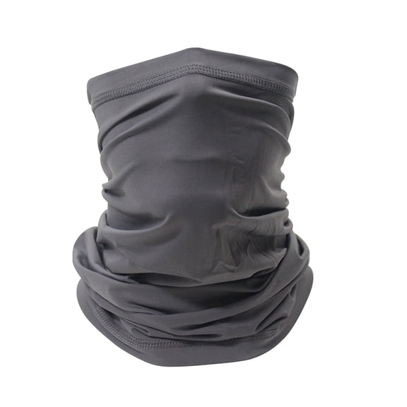 GrmtClth Unisex Versatile Smooth Neck Wrap Face Shield Windproof Running Fishing Multipurpose Outdoor Neck Protector Gray