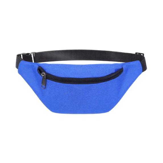 Sport Fanny Pack, Waterproof Oxford Blue, 1 Pack Adjustable Waist Belt Bag, For Outdoor Running Cycling Hiking Travel Workout Holding Phone Keys Small Personal Items