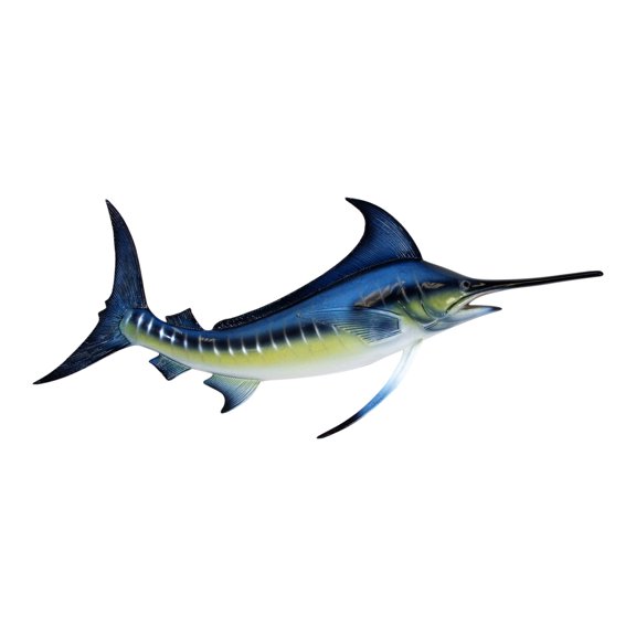 Charlotte International Sport Fishing Big Catch Blue Marlin 18 Inch Resin Wall Decor Plaque