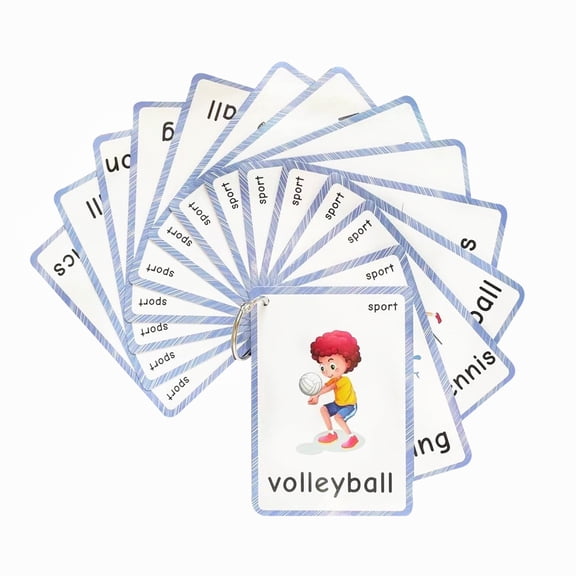Sport Flash Cards | Learning Toys Flashcards for Children Pre-K, Toddlers and Kids.(14Pcs/Set)