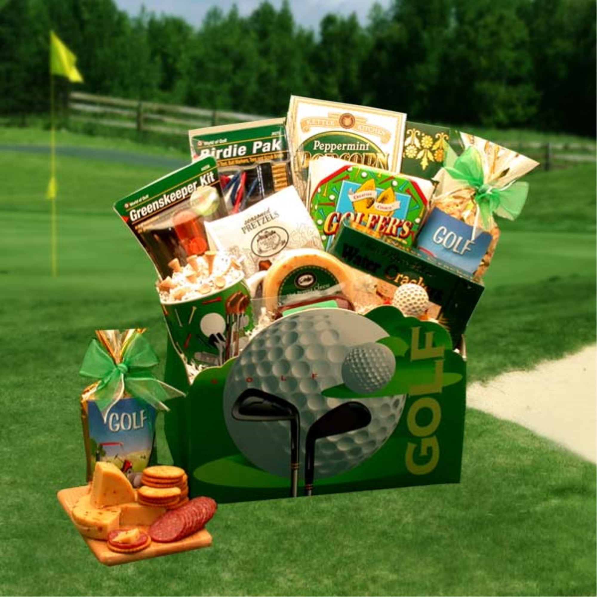 Organic Stores Golf Gift: for The Love of Golf Gift Basket -Large