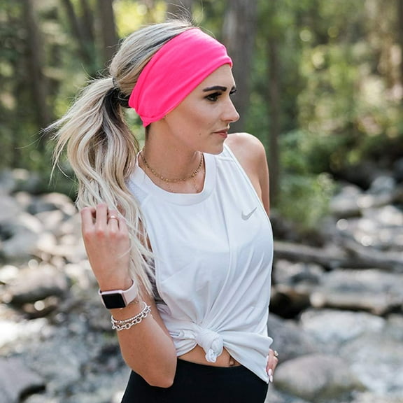 Sport Headbands for Men and Women - Sweatband & Sports Headband Moisture Wicking Workout Sweatbands for Running, Yoga