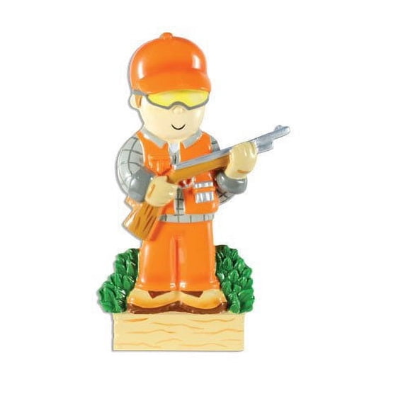 Sport Hunter In Orange Personalize It Yourself Christmas Tree Ornament