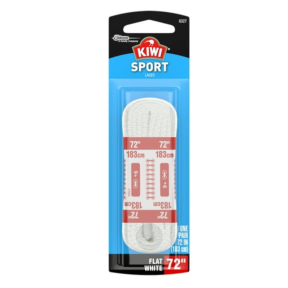Sport Laces Flat White 72 - 1 PR, 1.0 PR