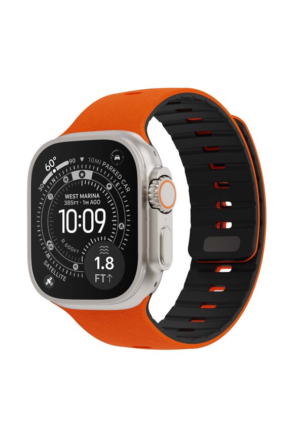 Sport Loop Band for Apple Watch 38/40/41/42mm – Hybrid Silicone, Breathable Sweatproof Design, Adjustable Ladder Lock, Quick-Release Connectors, Lightweight Durable Wristband for Outdoor, B
