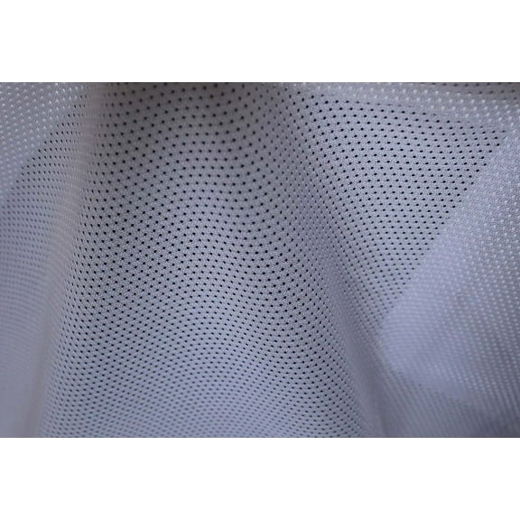 Sport Mesh White Polyester Mesh Netting 58" Wide Fabric by the Yard (6864T-4L)