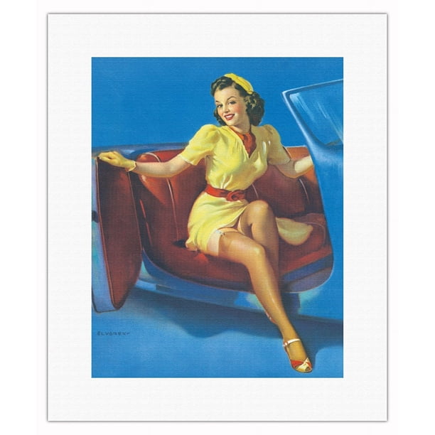 Sport Model - Vintage Pin Up Girl Print by Gil Elvgren 1940 - Fine