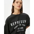 thumbnail image 1 of Sport Oversized T-Shirt Extra Long Printed Crew Neck, 1 of 6