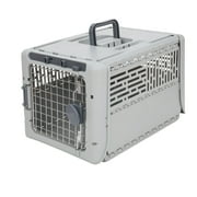 Sport Pet Designs 19" Collapsible Plastic Dog Kennel, Gray, XS