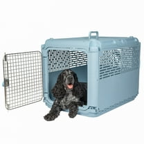 Sport Pet Designs, Dog Kennels, 30" Collapsible Plastic Pet Kennel/Crate, Blue, Medium