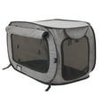 thumbnail image 1 of SportPet Designs Medium Soft-Sided Pop-Open Cat & Dog Travel Kennel, Gray, 1 of 8