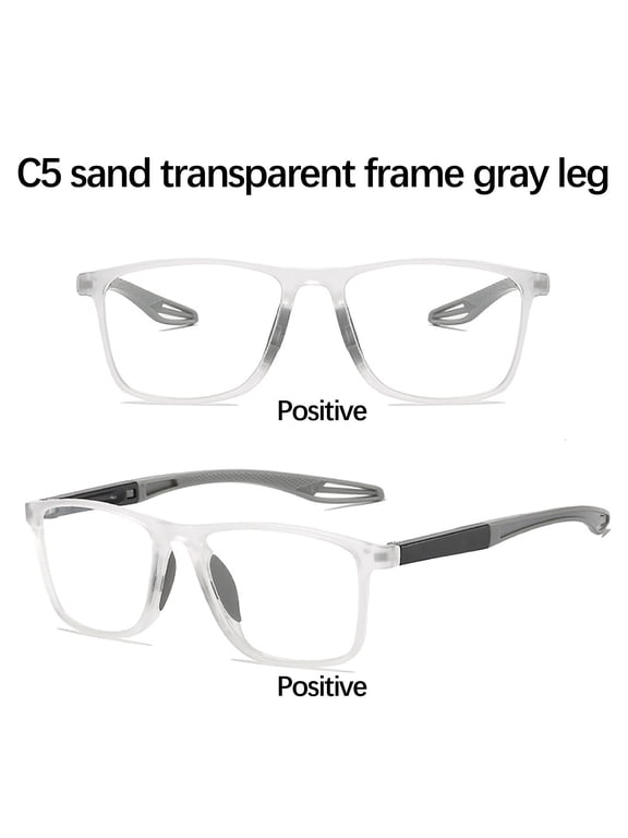 Sport Photochromic Bifocal Reading Glasses Men – Multi Focus, Blue Light Blocking, Ultra-Light, Scratch Resistant, Comfort Fit, 15.3x13.8x4.3cm, Blue/Red/Gray/Orange