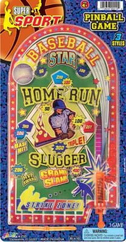 Sport Pinball Game 6X12, PartNo 210(D/E)(4, by Ja-Ru Inc