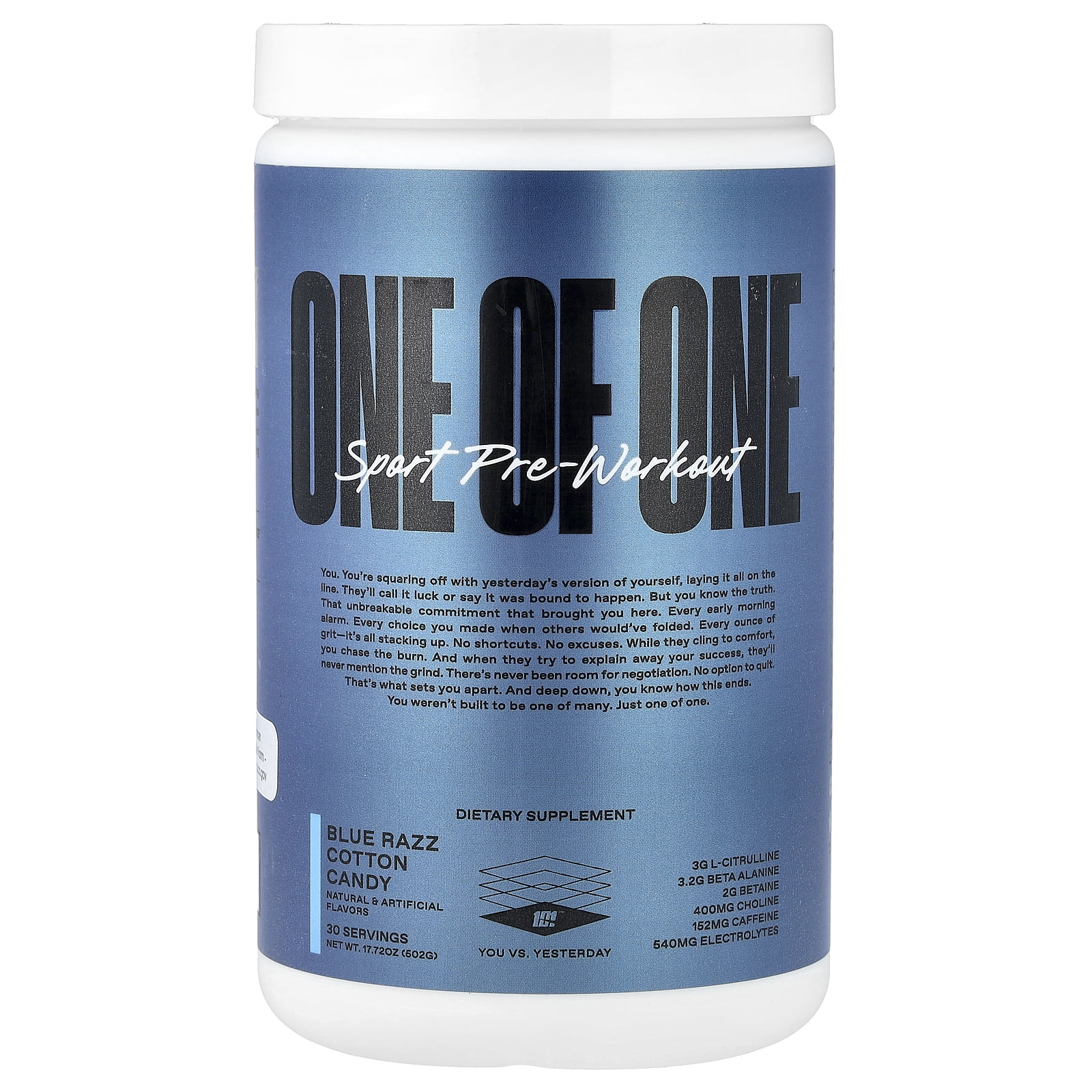 Caca Razz One of One Blue Razz Cotton Candy Sport Pre-Workout 17.72 oz - Walmart.com