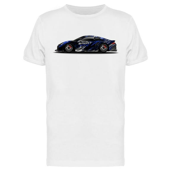 Sport Racer Car Design T-Shirt Men -Image by Shutterstock, Male 3X-Large