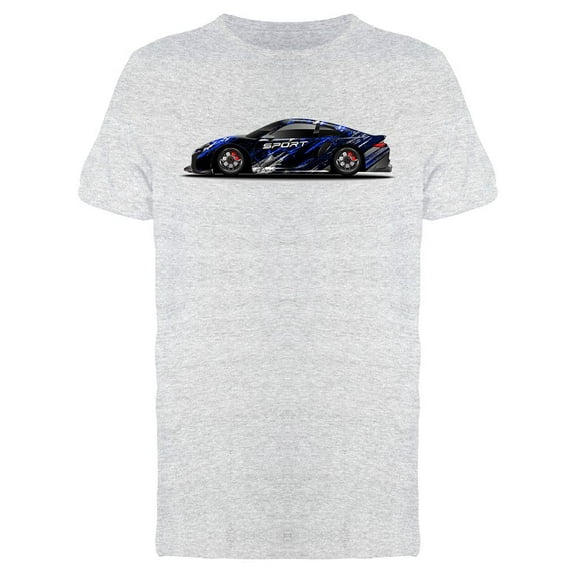 Sport Racer Car Design T-Shirt Men -Image by Shutterstock, Male Medium