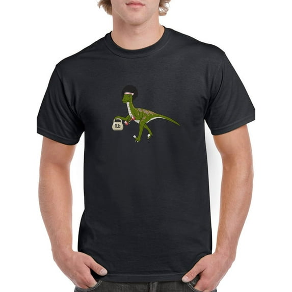 Sport Raptor Gym Ready Awesome Raptor Men Black T-Shirt, Male Large