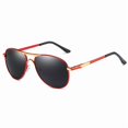 thumbnail image 1 of Riding Pilot Sunglasses With Metal Frame And UV400 Protection Superior Clarity Sport Sunglasses Safety For Men, 1 of 2