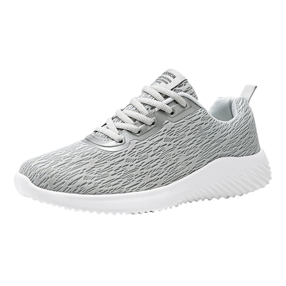Sport Shoes for Men Breathable Soft Bottom Sneakers Fashion So𝗅id Color Running Shoes 𝖫a𝖼e Up Casual Trainers Shoes Wide Toe Walking Shoes Non-S𝗅ip Tennis Athlet𝗂c Shoes