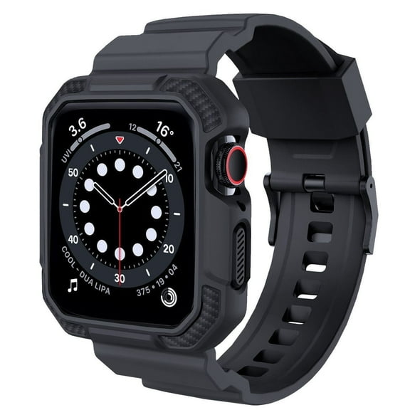 Sport Silicone Apple Watch Case Band For Apple watch Series 1 2 3 4 5 6 7 8 & SE Size 38mm 40mm 41mm 42mm 44mm 45mm