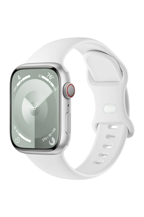 Sport Silicone Band Compatible with Apple Watch Bands 40mm 38mm 41mm 44mm 45mm 42mm 49mm Women Men,Soft Wristband Waterproof Replacement Sport Strap for iWatch Bands Series 9 8 7 6 5 4 3 2 1 SE Ultra