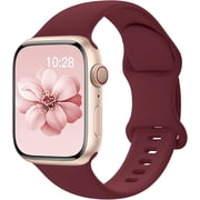 Sport Silicone Band Compatible with Apple Watch Bands 40mm 38mm 41mm 44mm 45mm 42mm 49mm Women Men,Soft Wristband Waterproof Replacement Sport Strap for iWatch 