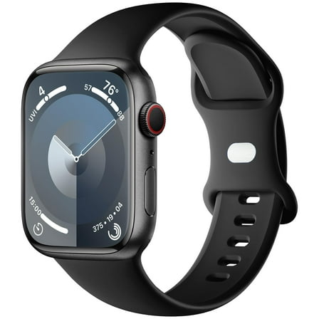 Sport Silicone Band Compatible with Apple Watch Bands 40mm 38mm 41mm 44mm 45mm 42mm 49mm Women Men,Soft Wristband Waterproof Replacement Sport Strap for iWatch Bands Series 9 8 7 6 5 4 3 2 1 SE Ultra